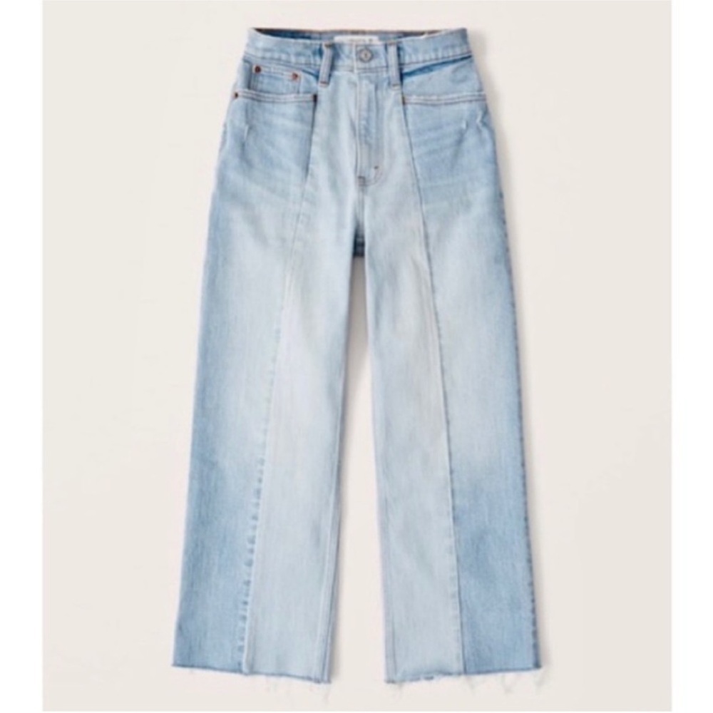 ABERCROMBIE & Fitch The Ankle Straight Seemed Front Jeans Size 30 /10 Curve Love